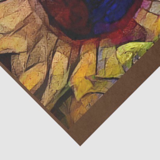 Goud Zonnebloem Elegant Collectie Tissuepapier (Detail)