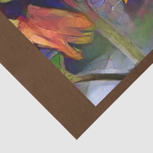 Goud zonnebloem Elegant Collectie Tissuepapier (Detail)