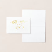 Goud zult u onze MC bruiloft verzoek Kaart (Display)