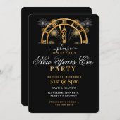 GOUD & ZWART, 12 0'CLOCK, NIEUWJAARSFEEST KAART (Voorkant / Achterkant)