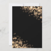 Goud & Zwart 25e bruiloft Jubileum Kaart (Achterkant)