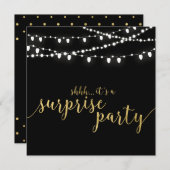 Goud & Zwart | 50ste Verjaardag Trouwdag Kaart (Voorkant / Achterkant)