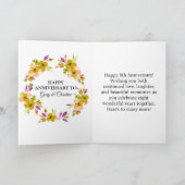 Goud & Zwart 8e Jubilea Kaart – Zwanen & Harten (Binnen)