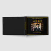 Goud Zwart Afstuderen Foto Formele Afstudeerfeest Gastenboek (Volledig)