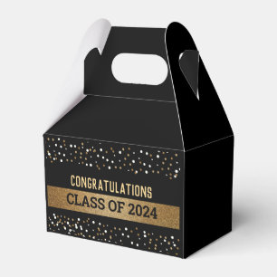 Goud zwart Afstuderen Gepersonaliseerde Klasse van Bedankdoosjes