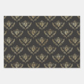 Goud Zwart Apiary Queen Bee Inpakpapier Vel (Voorkant)