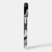 Goud Zwart Aquarel Personaliseerbaar Case-Mate iPhone Case (Achterkant / Rechts)