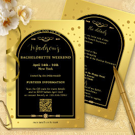 Goud Zwart Bachelorette Weekend Route Kaart