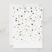 Goud & Zwart Ballonpartij Dank u Nota Kaart (Achterkant)