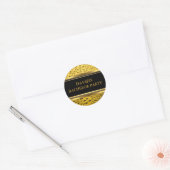 Goud & Zwart Bierbachelor Party Sticker (Envelop)