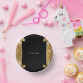 Goud Zwart  Bloem Papieren Kommen (Feest)