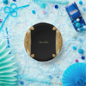 Goud Zwart  Bloem Papieren Kommen (Feest)