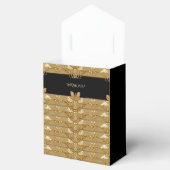 Goud Zwart Bloemen Favoriet Box Bedankdoosjes (Geopend)