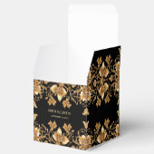 Goud Zwart  Bloemen Favoriet Box Bedankdoosjes (Geopend)