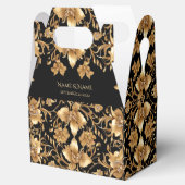 Goud Zwart Bloemen Favoriet Box Bedankdoosjes (Geopend)