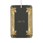 Goud Zwart  Bloemen Luchtverfrisser (Voorkant)