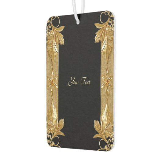 Goud Zwart  Bloemen Luchtverfrisser (Links)