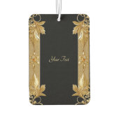 Goud Zwart  Bloemen Luchtverfrisser (Achterkant)