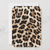 Goud Zwart Bruin Crème Leopard 50ste Verjaardag Kaart (Achterkant)