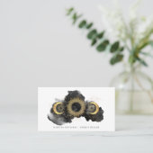 Goud Zwart Celestial Energy Healer Visitekaartje (Staand voorkant)