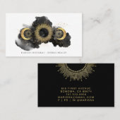 Goud Zwart Celestial Energy Healer Visitekaartje (Voorkant / Achterkant)