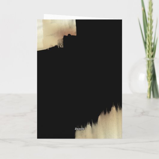 Goud Zwart Cheers Gelukkig Nieuwjaar met Logo Feestdagen Kaart (Achterkant)