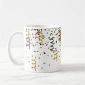 Goud Zwart Confetti Koffiemok (Links)