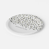 Goud Zwart Confetti Papieren Bordje (Gekanteld)