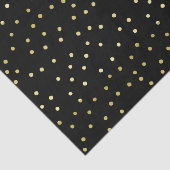 Goud & Zwart Confetti Polkadots Tissue Papier (Detail)