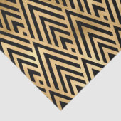 Goud zwart decodepatroon tissuepapier (Detail)