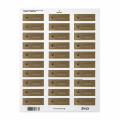 Goud Zwart Dubbele Afstudeer Retouradres Etiket (Full Sheet)