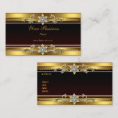Goud Zwart Elegant Classy Jewel Visitekaartje (Voorkant / Achterkant)