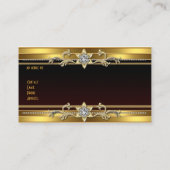 Goud Zwart Elegant Classy Jewel Visitekaartje (Achterkant)