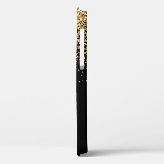 Goud Zwart Elegant Script Case-Mate iPhone Case (Achterkant / Links)