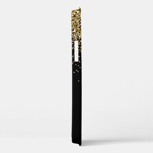 Goud Zwart Elegant Script Case-Mate iPhone Case (Achterkant / Rechts)