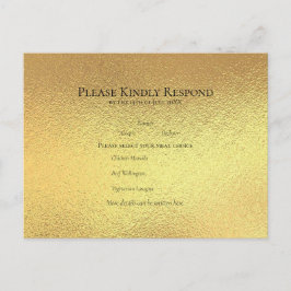 Goud Zwart Elegante Swirl Gothic Wedding Feestdagenkaart