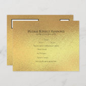 Goud Zwart Elegante Swirl Gothic Wedding Feestdagenkaart (Voorkant / Achterkant)