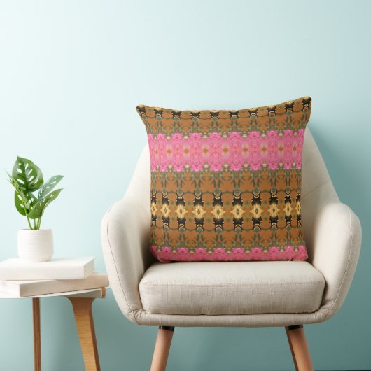 Goud Zwart en Pinks Kussen (Stoel)