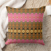 Goud Zwart en Pinks Kussen (Deken)