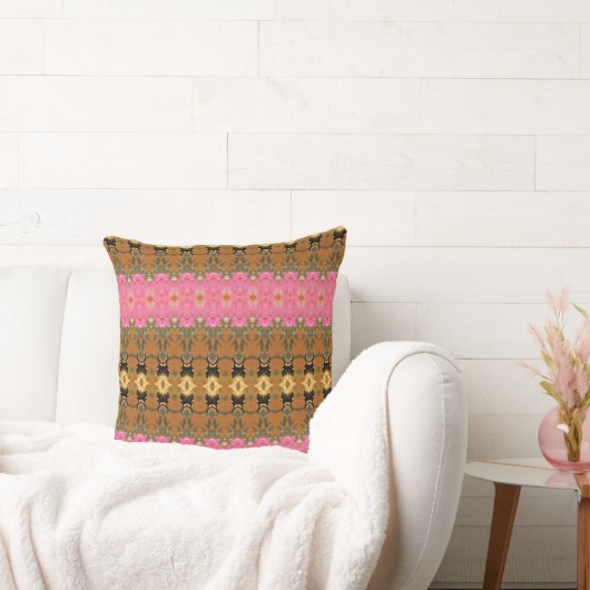 Goud Zwart en Pinks Kussen (Bank)