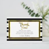 Goud, zwart en wit, met dank aan uw kaarten (Staand voorkant)