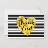 Goud, zwart en wit, met dank aan uw kaarten (Achterkant)