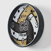 Goud, zwart en wit volleybal (Hoek)