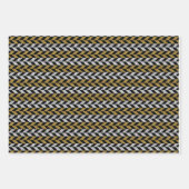 Goud, zwart en zilver Nieuwjaar set van 3 Inpakpapier Vel (Voorkant 2)