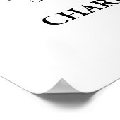 Goud Zwart Engagement Party Custom 20x30 Foto Poster (Hoek)