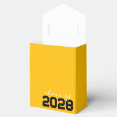 Goud & Zwart Fotocollage Filmstrip Favor Box Bedankdoosjes (Geopend)