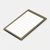 Goud Zwart Frame Gelinieerde Post-it Notities Post-it® Notes (Schuin)