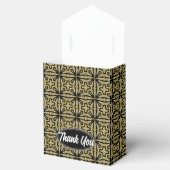 Goud Zwart Geometrisch Dank u Feest Bedankdoosjes (Geopend)