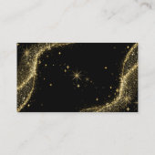Goud Zwart Girly Star Visitekaartje (Achterkant)