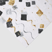 Goud Zwart Glam Confetti Kerstmis Tissuepapier (Detail)